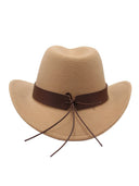 Western cowboyhat med oksehoved-dekoration