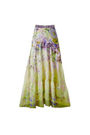 Traje de baño estilo hada con apliques florales y lazo