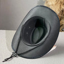 Cowboy revnet oksehovede retro ridderhat