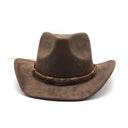 Ruskind krøllet skygge western cowboyhat