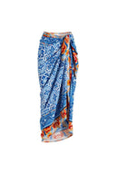 Blauw etnisch print badpakset