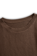 Dame mode rund hals strikket sweater nederdel sæt