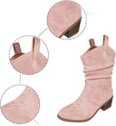 Stivali alla Caviglia Vintage Western con Nappine da Cowboy
