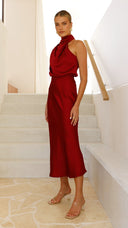 Vestido Maxi Esther - Vinho