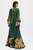 Magnifico printet maxi-kjole - grøn