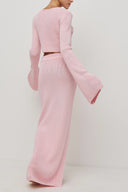 Set tricotat roz French Y2K Girl