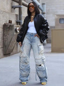 Denim Cargo Stile Urbano