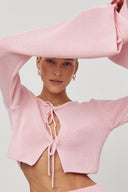 Set tricotat roz French Y2K Girl