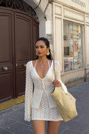 Women’s Knit Cardigan Mini Skirt Set