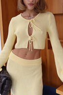 Set tricotat roz French Y2K Girl