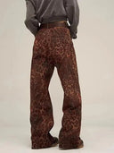 Vintage Leopardenmuster Jeans