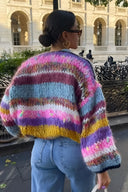 Oversized og Farverig Cardigan