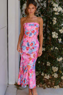 Abito Maxi Miya - Stampa Rosa/Blu