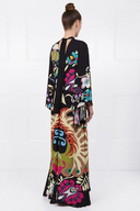 Abito Maxi Magnifico Pavone Multicolore