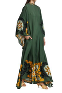Magnifico printet maxi-kjole - grøn