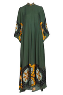 Magnifico printet maxi-kjole - grøn