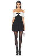 Chanel Style One Shoulder Kort Kjole