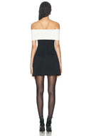 Chanel Style One Shoulder Kort Kjole