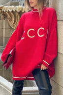 Maglione Classico con Grafica CCCP