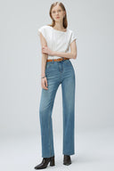 Französische Pommesweite Slim-Jeans