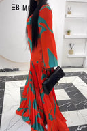 Vestido maxi plisado Ola Tropical
