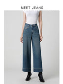 Petite High-Waist Weite Jeans