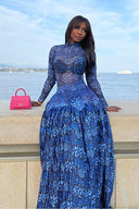 Robe longue en maille Lily