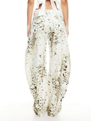 Lockere Jeans mit Hufeisen-Print
