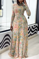 Robe longue Verve Floral Butterfly Bloom