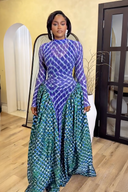 Meerjungfrauen-Schuppen-Maxikleid