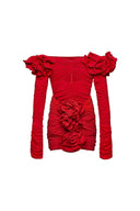 Conjunto de traje de baño con apliques florales