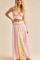 Conjunto a juego de falda floral estilo cottagecore