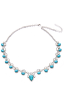 Dame Boheme Turquoise Halskæde med Loop
