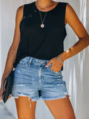 Stylische Ripped Jeansshorts