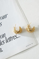 Cercei de designer placate cu aur 18k