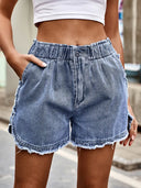 Flosset Bloom Denim Shorts