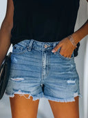 Stylische Ripped Jeansshorts
