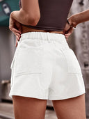 Pantaloncini cargo in denim stile americano