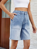 Bermuda Casual in Denim Sfumato