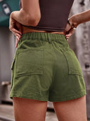 Pantaloncini cargo in denim stile americano
