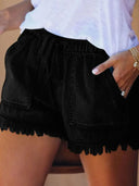 Elastisk Talje Slim Fit Denim Hotpants