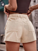 Pantaloncini cargo in denim stile americano