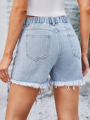 Shorts con frange impreziosite scintillanti