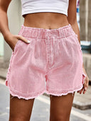 Flosset Bloom Denim Shorts