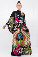 Abito Maxi Magnifico Pavone Multicolore
