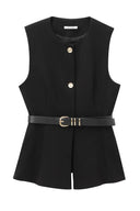 Completo urbano con blazer smanicato e pantaloni