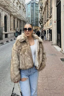 Giacca elegante in ecopelle