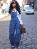 Løs Denim Jumpsuit