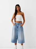 Lavtaljede syv-ottendedels jeans