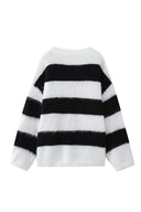 Strikket Crew Neck Casual Sweater